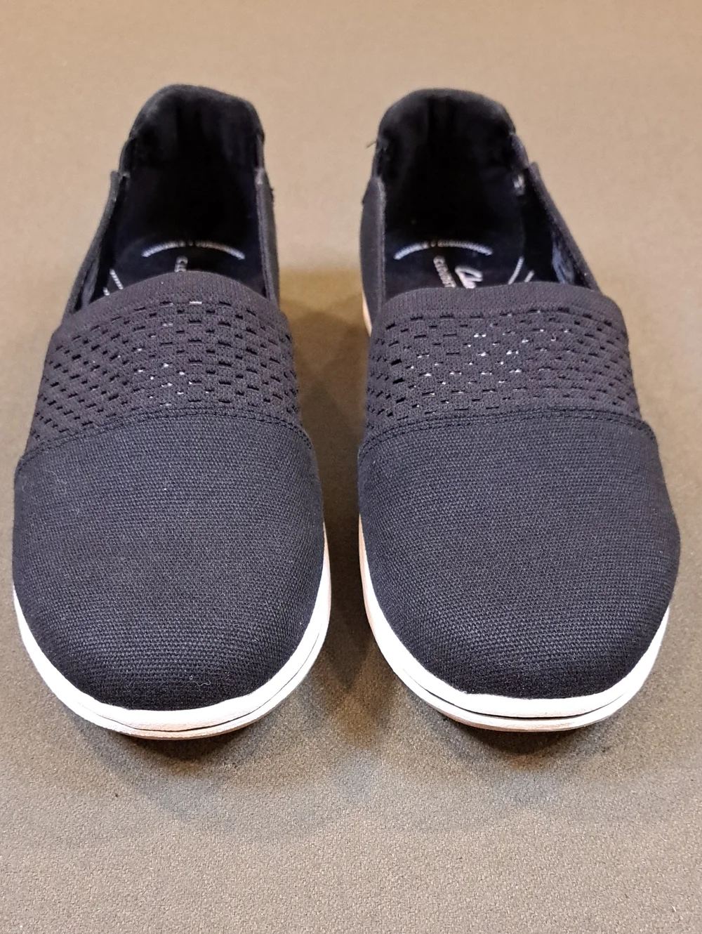 Clarks Cloudsteppers Breeze Vibe Slip-On Sneaker - Color: Black - Size: Women 8